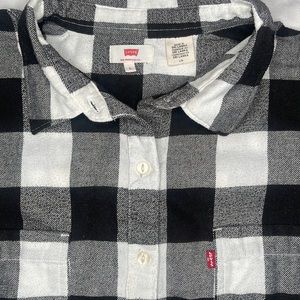 Levi’s Plaid Flannel Button Down Shirt, Men’s Size Large